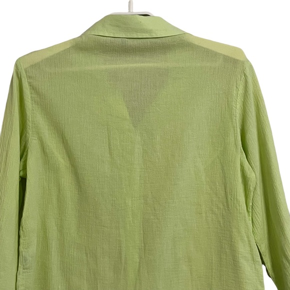 Fresh Produce 3/4 Sleeve Button Down Cotton Shirt - Picture 5 of 8